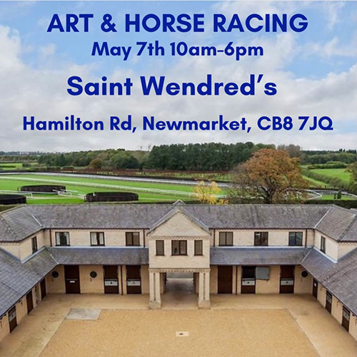 'Art & Horse Racing' exhibition in newmarket flyer