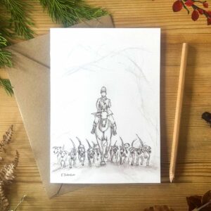 Hunting Greetings Card - "Hounds Please"